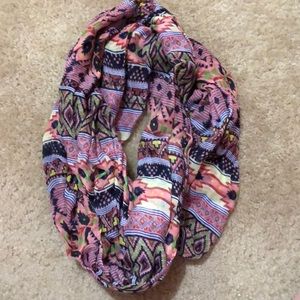 Tribal pattern light material infinity scarf